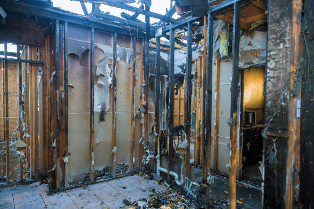 Professional Emergency Fire Cleanup technician working in Charlotte Hall, MD